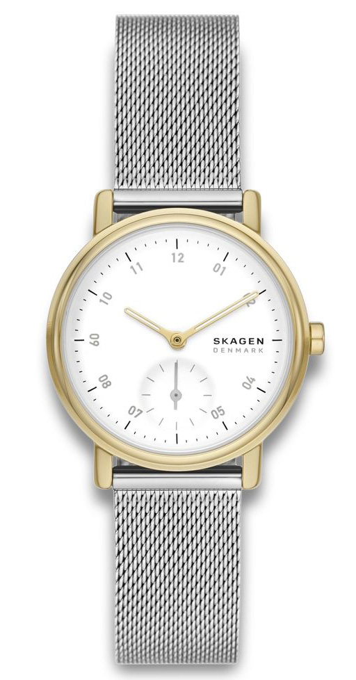Skagen Kuppel Lille SKW3101 - Quartz - Guld - Damklocka - Mesh - Härdat mineralglas