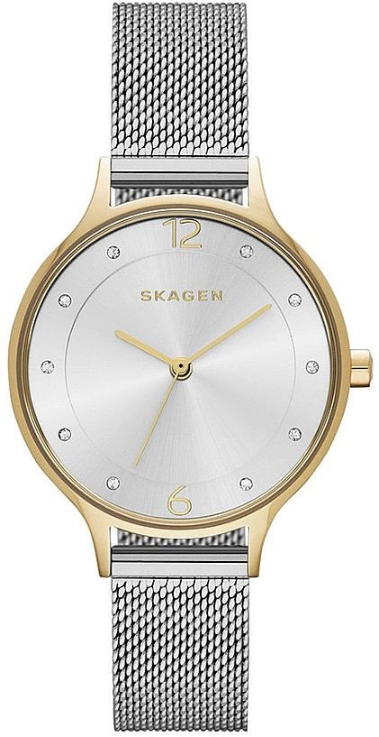 Skagen Anita SKW2340 - Quartz - Guld - Damklocka - Mesh - Härdat mineralglas