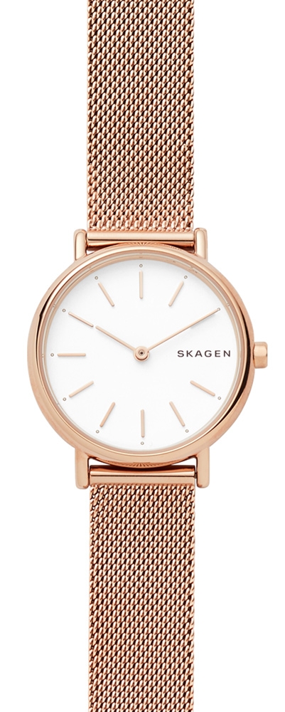 Skagen Signatur SKW2694Damur med mesharmband - - Quartz - Rött guld - Damklocka - Mesh - Härdat mineralglas