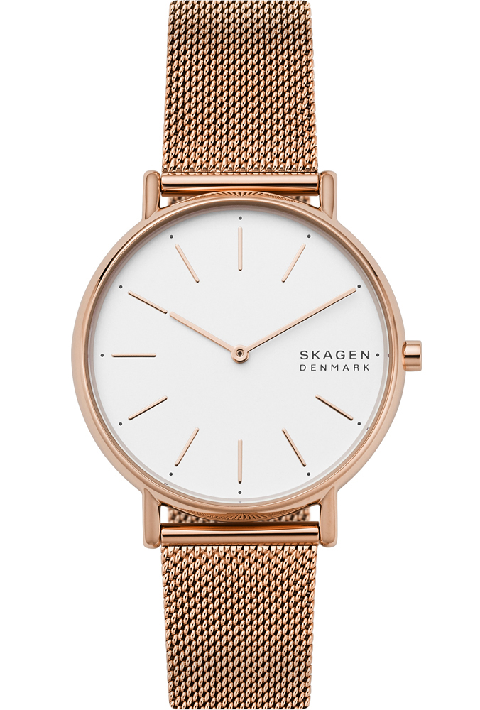 Skagen Signatur SKW2784 - Quartz - Rött guld - Damklocka - Mesh - Härdat mineralglas