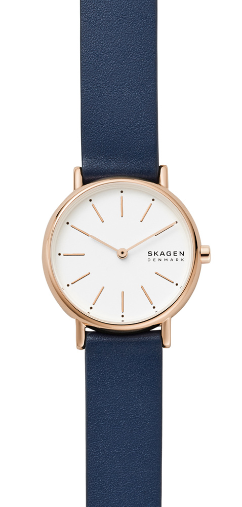 Skagen Signatur SKW2838 - Quartz - Rött guld - Damklocka - Läder - Härdat mineralglas