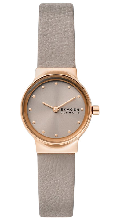 Skagen Freja Lille SKW3005 - Quartz - Rött guld - Damklocka - Läder - Härdat mineralglas