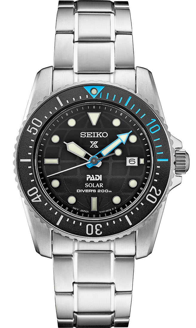 Seiko Prospex Padi Solar SNE575P1 - Quartz - Silver - Herrklocka - Rostfri stål - Safir