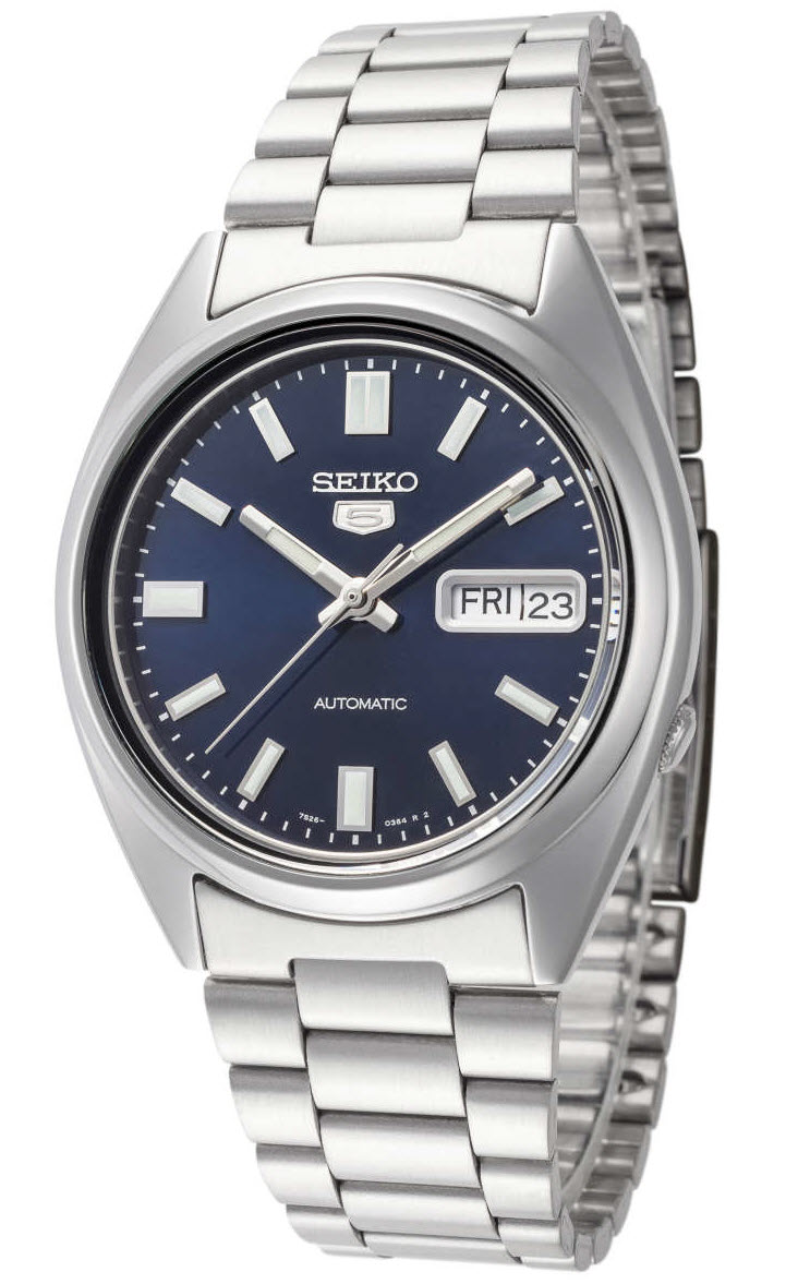 Seiko 5 Automatic 37mm SNXS77K1 - Automatisk - Silver - Herrklocka - Rostfri stål - Härdat mineralglas