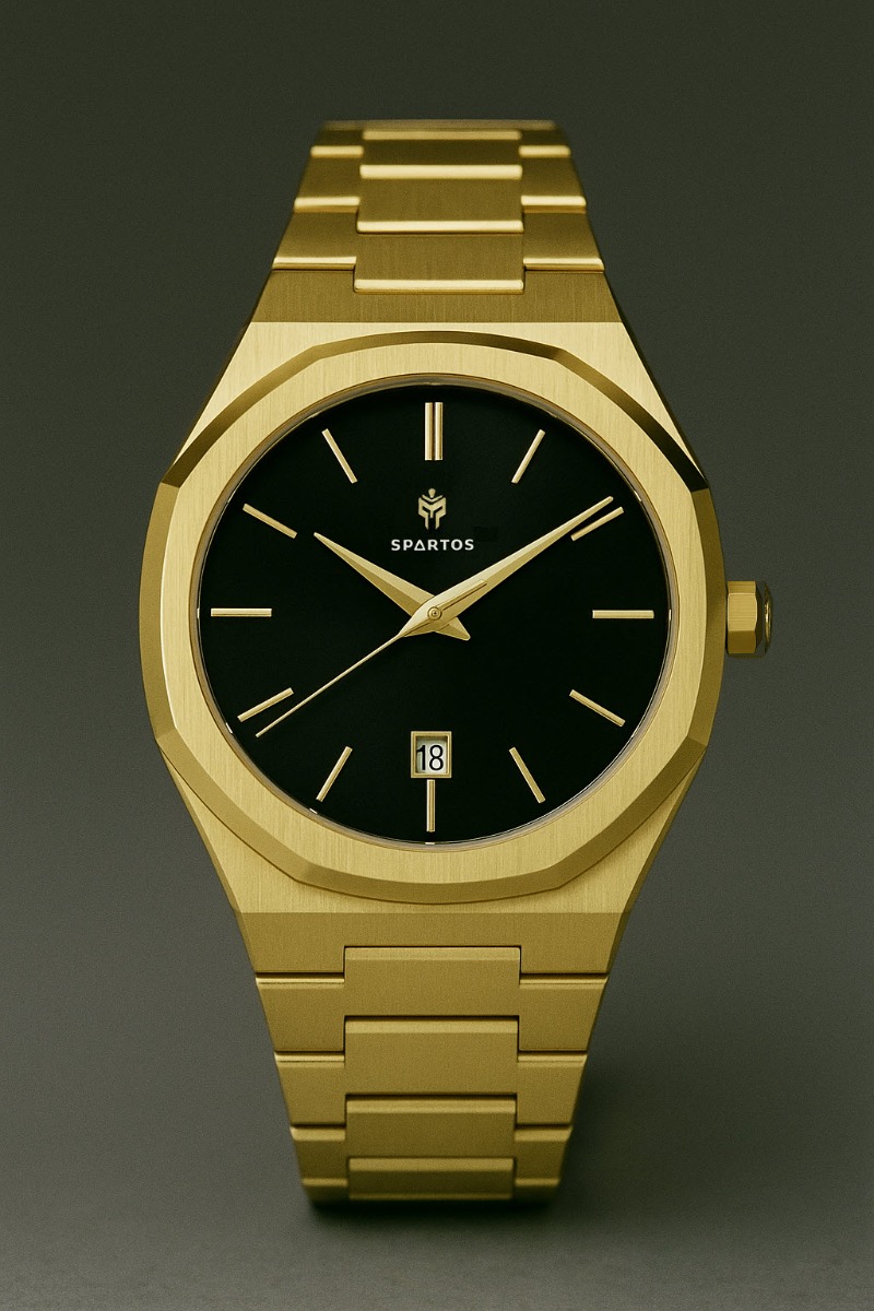 Spartos FX Ultra-Thin 40mm Sapphire SPW8203 - Quartz - Guld - Herrklocka - Rostfri stål - Safir