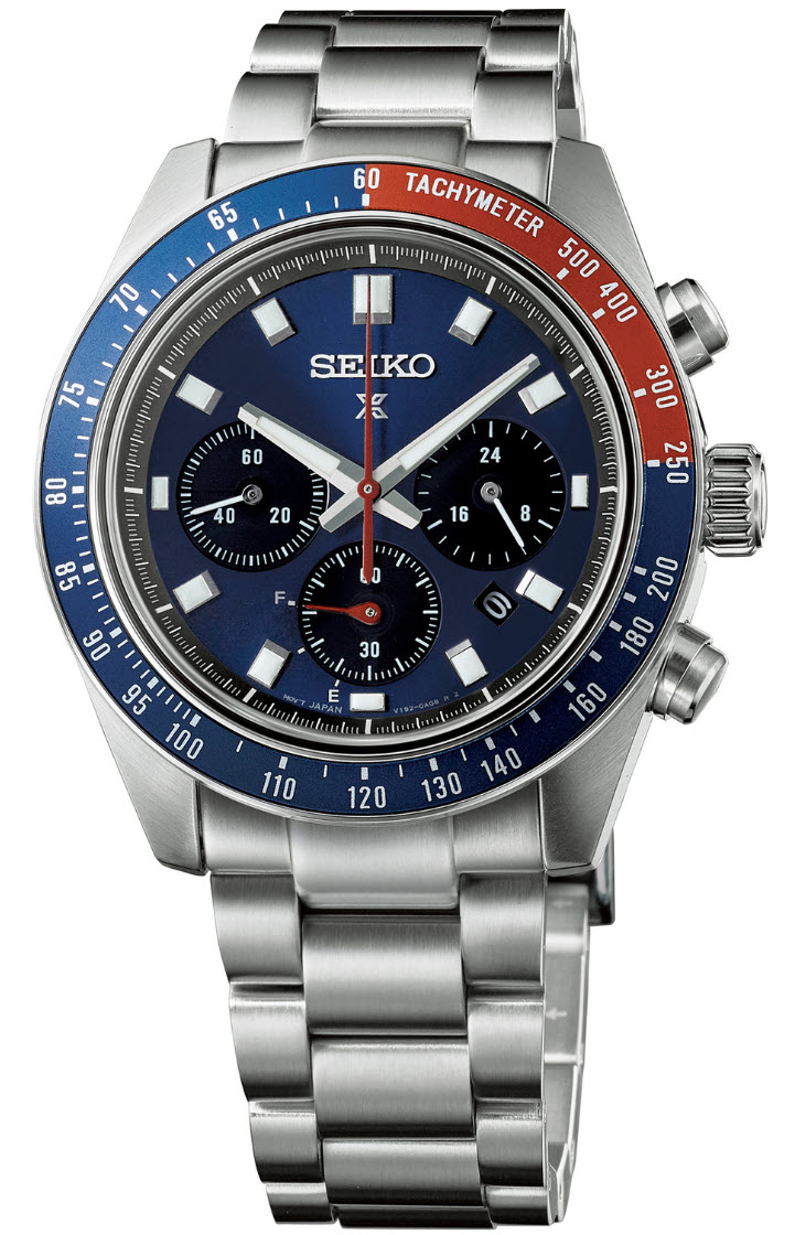 Seiko Prospex Speedtimer Go Large Solar Chronograph SSC913P1 - Quartz - Silver - Herrklocka - Rostfri stål - Safir