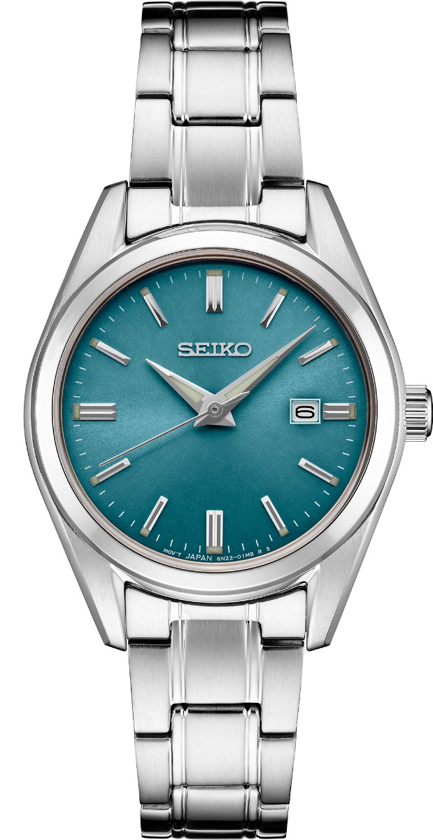 Seiko Ladies Classic Sapphire SUR531P1 - Quartz - Silver - Damklocka - Rostfri stål - Safir