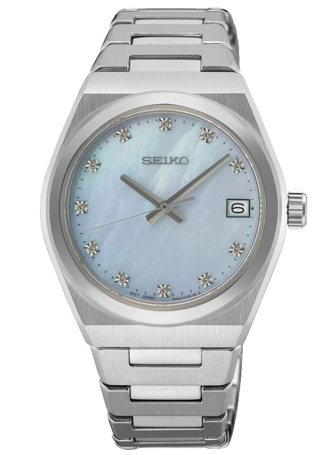 Seiko Classic Ladies SUR603P1 - Quartz - Silver - Damklocka - Rostfri stål - Safir