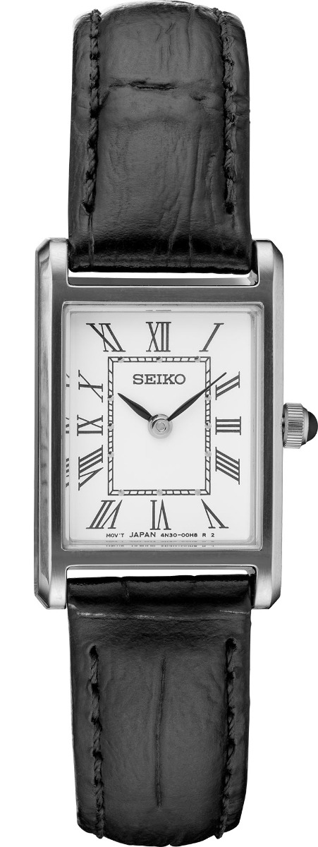 Seiko Classic SWR053P1 - Quartz - Silver - Damklocka - Läder - Härdat mineralglas