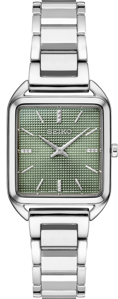 Seiko Classic Conceptual Rectangular SWR075P1 - Quartz - Silver - Damklocka - Rostfri stål - Härdat mineralglas