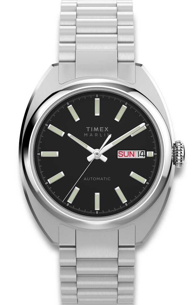 Timex Marlin Draper Automatic TW2Y65000 - Automatisk - Silver - Herrklocka - Rostfri stål - Härdat mineralglas