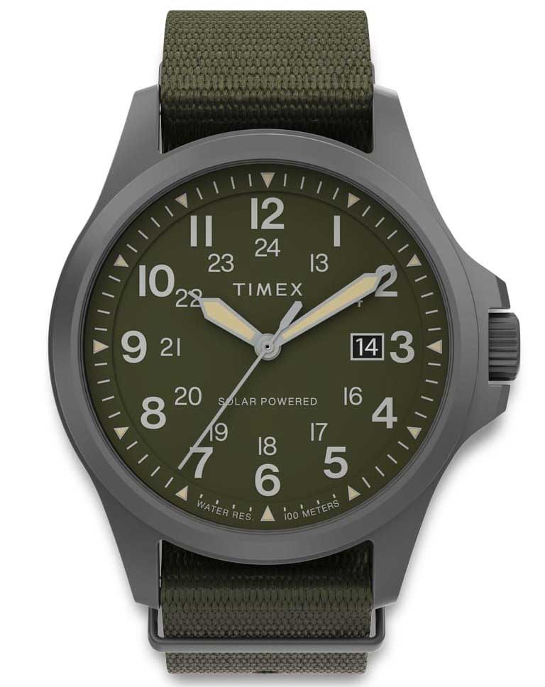 Timex Expedition North Field Post Solar TW2V03700 - Quartz - Grå - Herrklocka - Textil - Safir