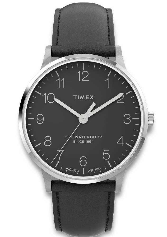Timex Waterbury Classic TW2V01500 - Quartz - Silver - Herrklocka - Läder - Härdat mineralglas