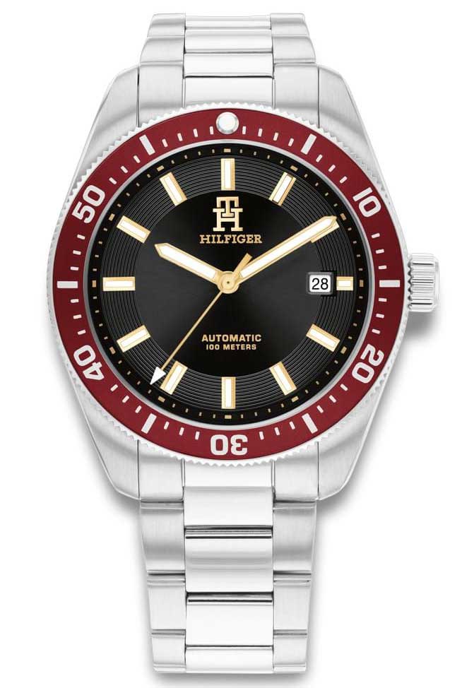 Tommy Hilfiger TH85 Auto 1792154 - Automatisk - Silver - Herrklocka - Rostfri stål - Härdat mineralglas
