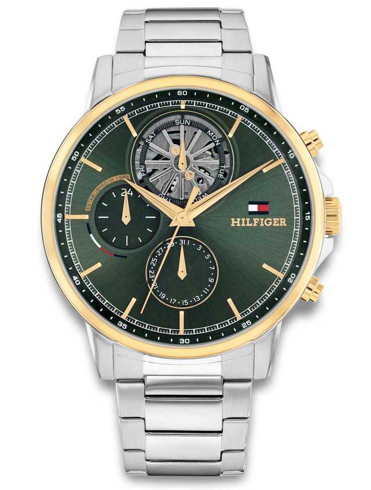 Tommy Hilfiger Stewart 1710735 - Quartz - Silver - Herrklocka - Rostfri stål - Härdat mineralglas