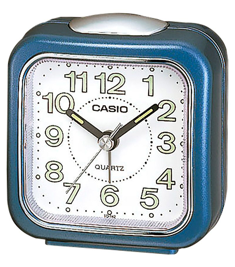 Casio | Luminös väckarklocka med LED-ljus i blå design | TQ-142-2EF - - - - - Akryl