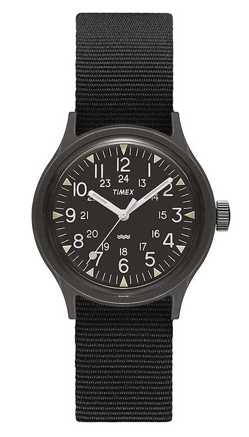 Timex MK1 TW2R13800 - Quartz - Svart - Herrklocka - Textil - Härdat mineralglas