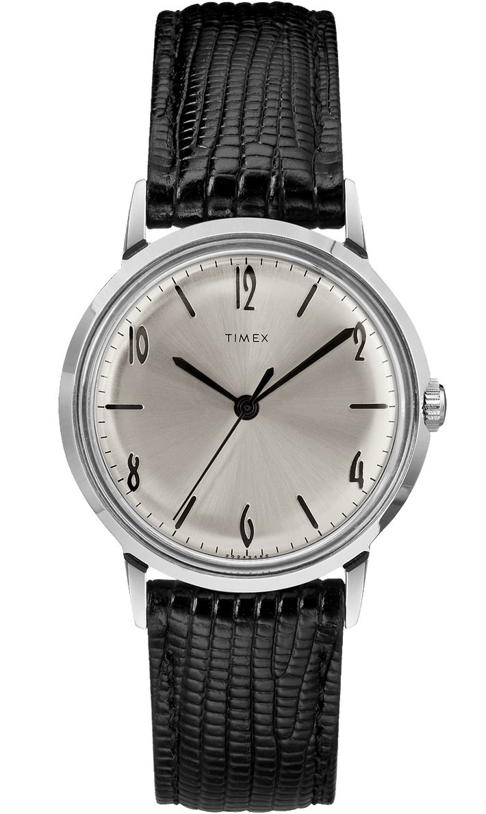 Timex Marlin Hand Wound TW2R47900 - Mechanical Automatic (hand-wound) - Silver - Unisex - Läder - Akryl
