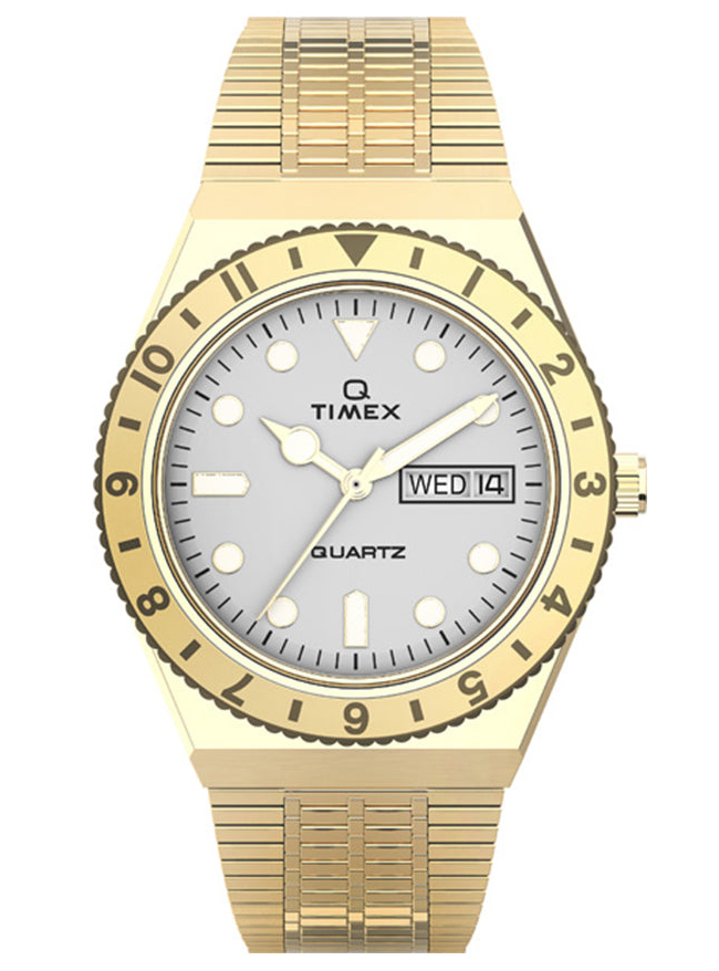 Timex Q Timex Reissue Day-Date TW2U95800 - Quartz - Guld - Damklocka - Rostfri stål - Akryl