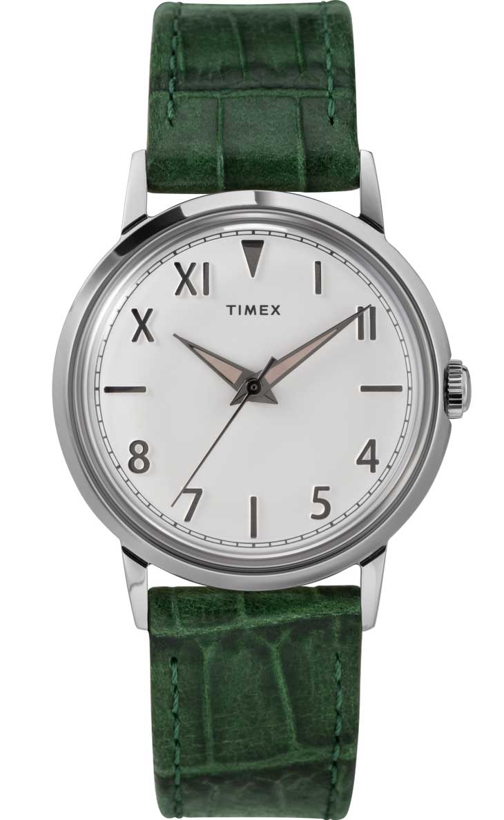 Timex Marlin Hand-Wound California TW2U96700 - Mechanical Automatic (hand-wound) - Silver - Damklocka - Läder - Akryl