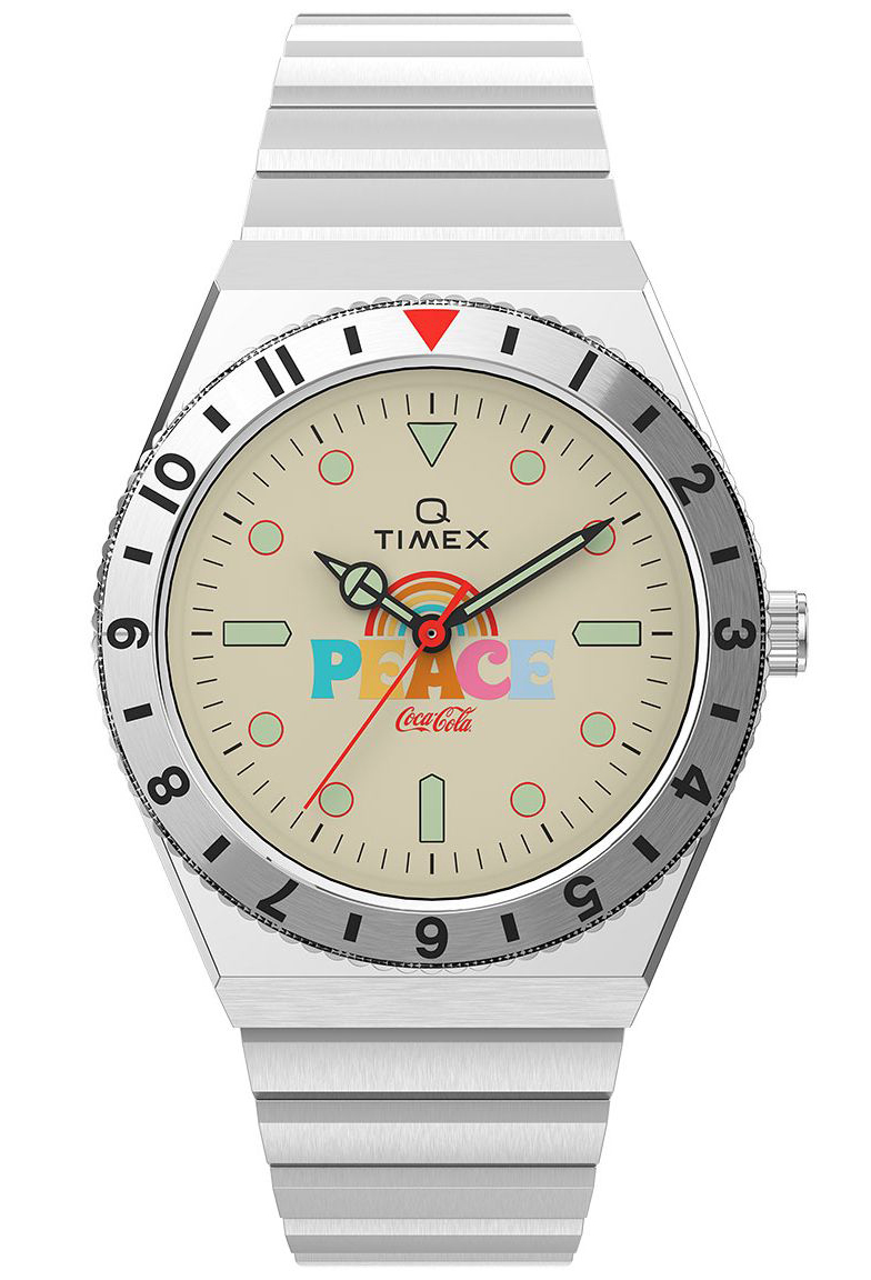 Timex Q Coca Cola Unity TW2V25800 - Quartz - Silver - Unisex - Rostfri stål - Akryl