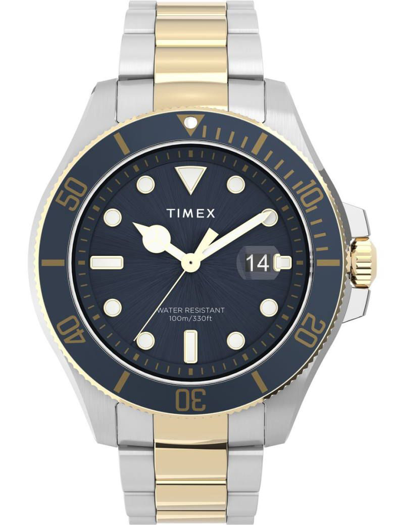 Timex Harborside Coast TW2V42000 - Quartz - Silver - Herrklocka - Rostfri stål - Härdat mineralglas