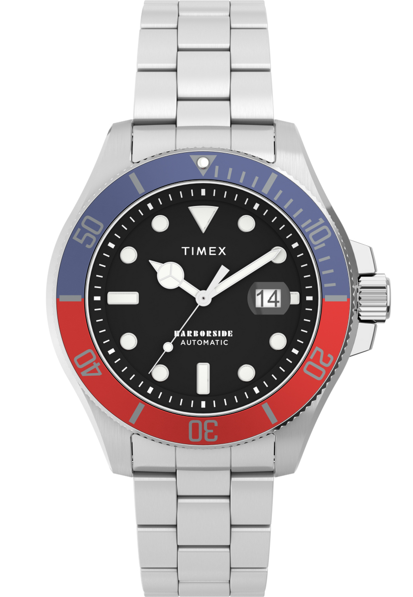 Timex Harborside Coast Automatic TW2V72100 - Quartz - Silver - Herrklocka - Rostfri stål - Härdat mineralglas