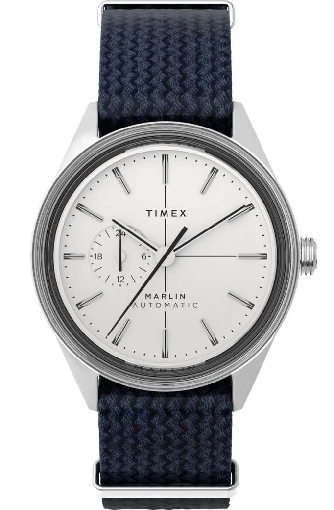 Timex Marlin Jet Automatic TW2V72300 - Automatisk - Silver - Herrklocka - Textil - Akryl