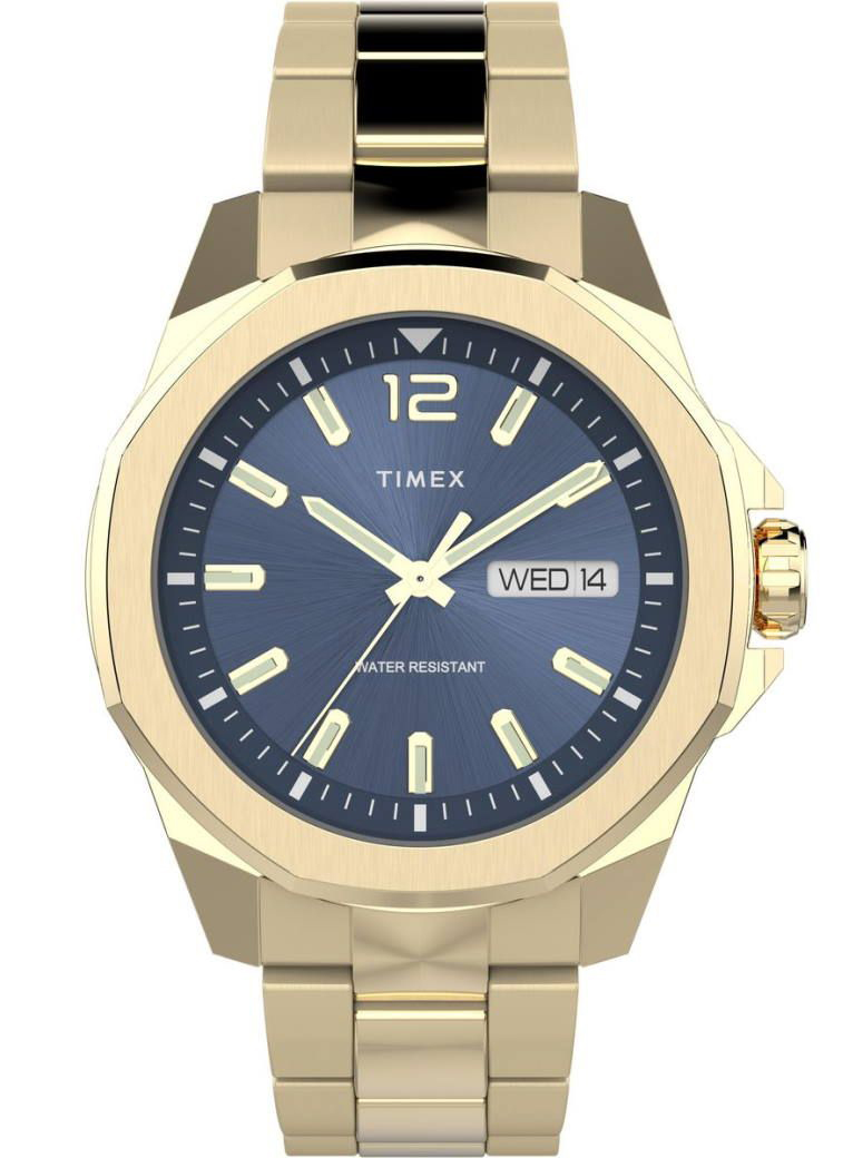 Timex Essex TW2W13800 - Quartz - Guld - Herrklocka - Rostfri stål - Härdat mineralglas