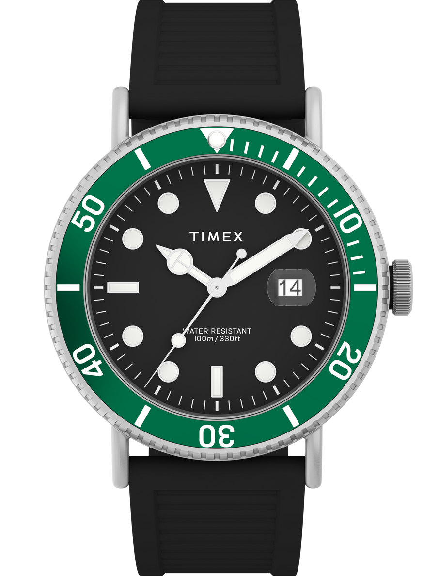 Timex Portside TW2W16700 - Quartz - Silver - Herrklocka - Silikon - Härdat mineralglas
