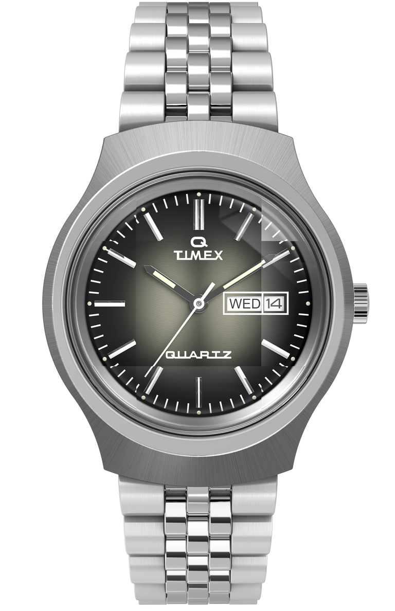 Timex Q Reissue Degrade TW2W22500 - Quartz - Silver - Herrklocka - Rostfri stål - Akryl