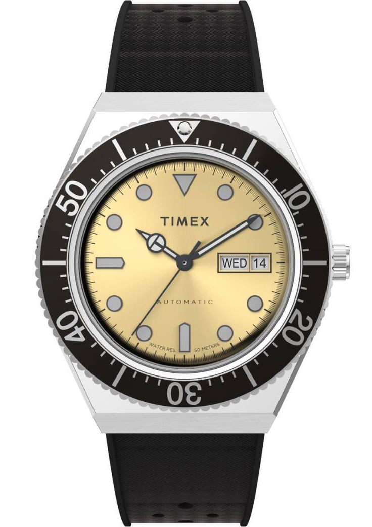 Timex M79 Automatic TW2W47600 - Automatisk - Silver - Herrklocka - Gummi - Akryl