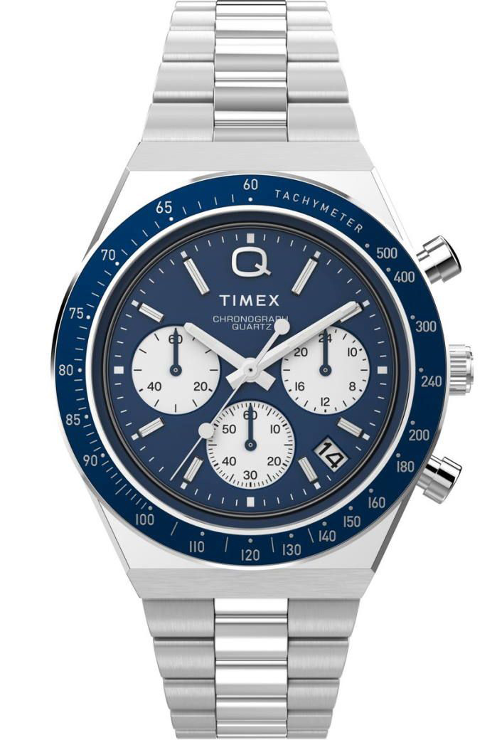 Timex Q Timex TW2W51600 - Quartz - Silver - Herrklocka - Rostfri stål - Härdat mineralglas