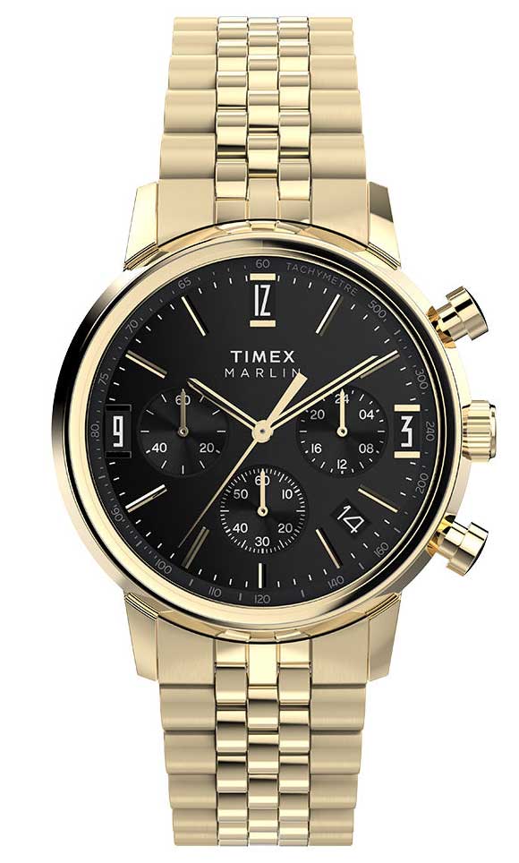 Timex Marlin Quartz Chronograph TW2W59900 - Quartz - Guld - Herrklocka - Rostfri stål - Akryl