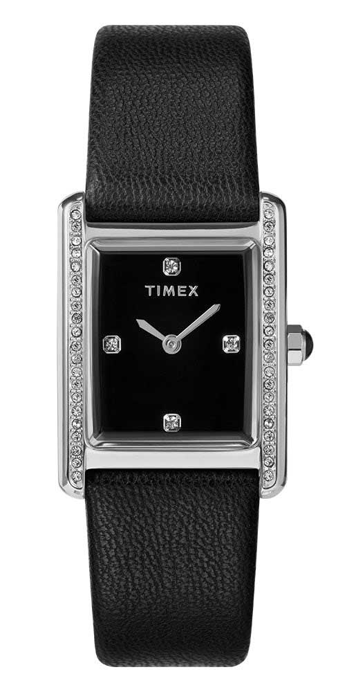 Timex Hailey TW2W63800 - Quartz - Silver - Damklocka - Läder - Akryl