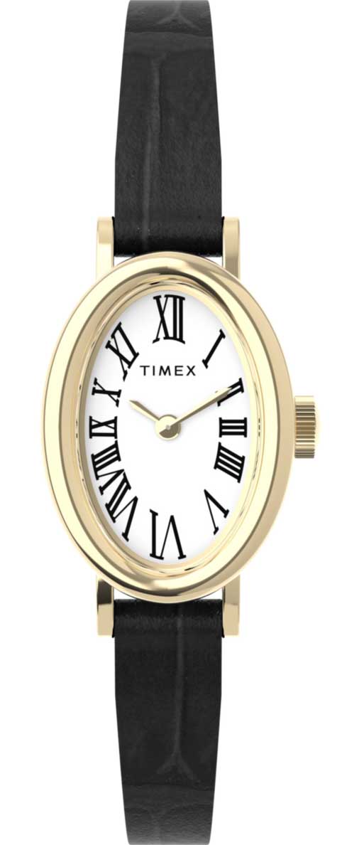 Timex Cavatina TW2W78300 - Quartz - Guld - Damklocka - Läder - Akryl