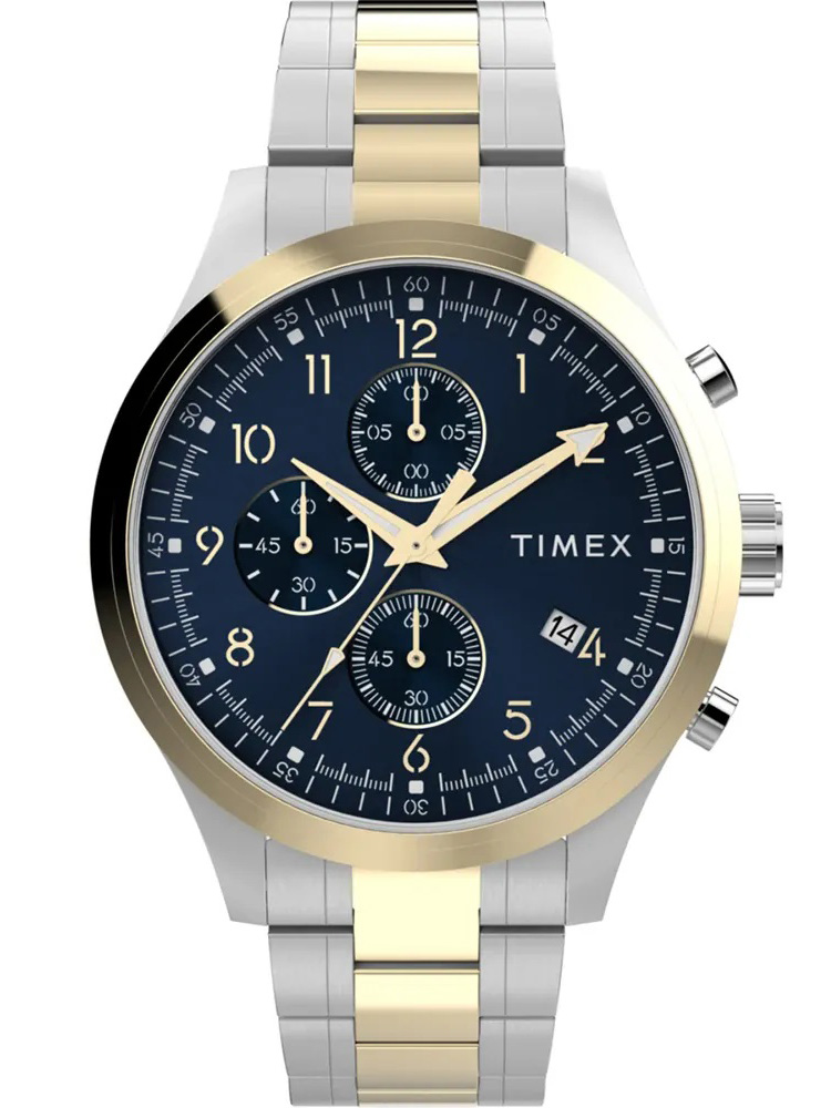 Timex Trend TW2Y01500 - Quartz - Silver - Herrklocka - Rostfri stål - Härdat mineralglas