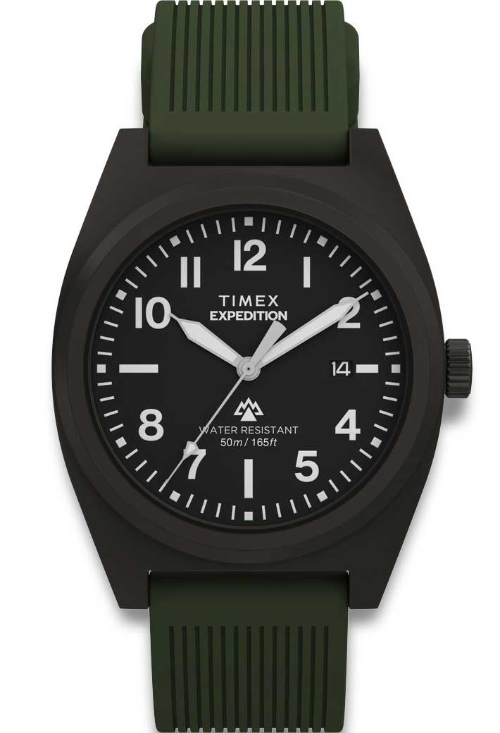 Timex Expedition Capstone TW2Y18000 - Quartz - Svart - Herrklocka - Gummi - Härdat mineralglas