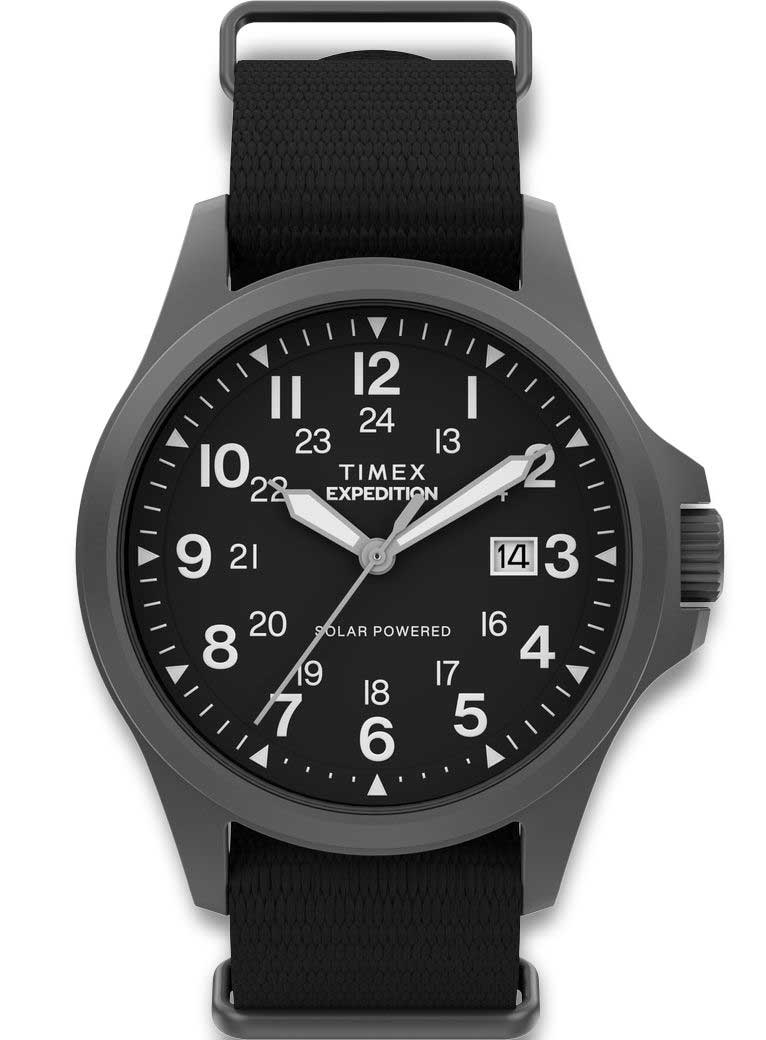 Timex Expedition Field Post Solar TW2Y31800 - Quartz - Grå - Herrklocka - Textil - Safir