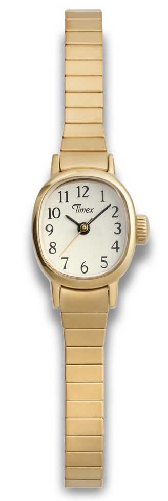 Timex Cavatina Mini TW2Y47400 - Quartz - Guld - Damklocka - Stretch - Härdat mineralglas