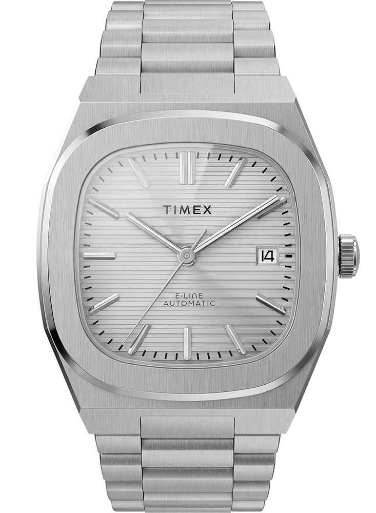 Timex Mens Automatic 38mm - Automatisk - Silver - Herrklocka - Rostfri stål - Härdat mineralglas