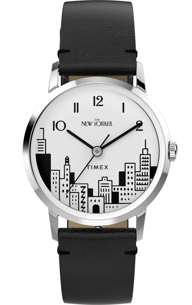 Timex Lab Timex X The New Yorker - Marlin Hand Wind TWG066100 - Mechanical Automatic (hand-wound) - Silver - Damklocka - Läder - Akryl