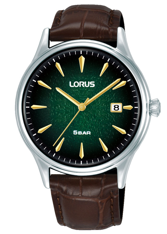 Lorus Classic RS997DX9 - Quartz - Silver - Herrklocka - Läder - Härdat mineralglas