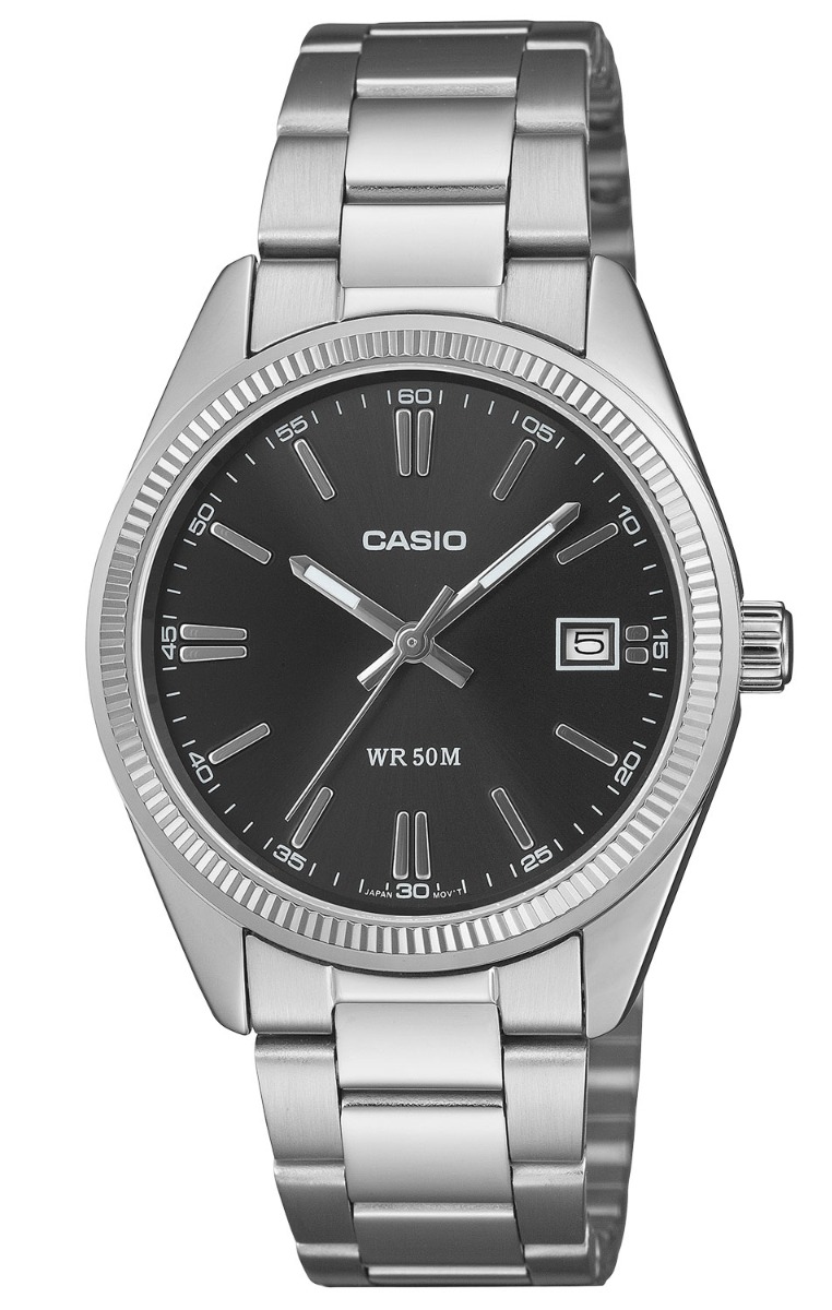 Casio Timeless 35mm Series UTP-1302PD-1AVEF - Quartz - Silver - Unisex - Rostfri stål - Resin