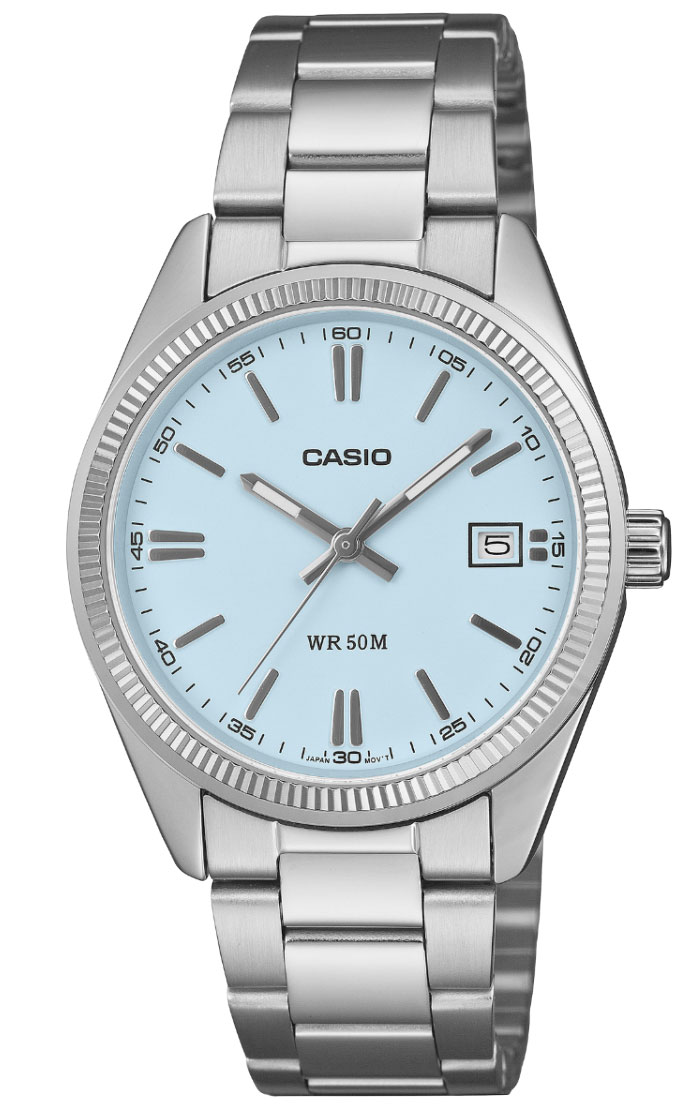 Casio Timeless 35mm UTP-1302PD-2A2VEF - Quartz - Silver - Unisex - Rostfri stål - Härdat mineralglas
