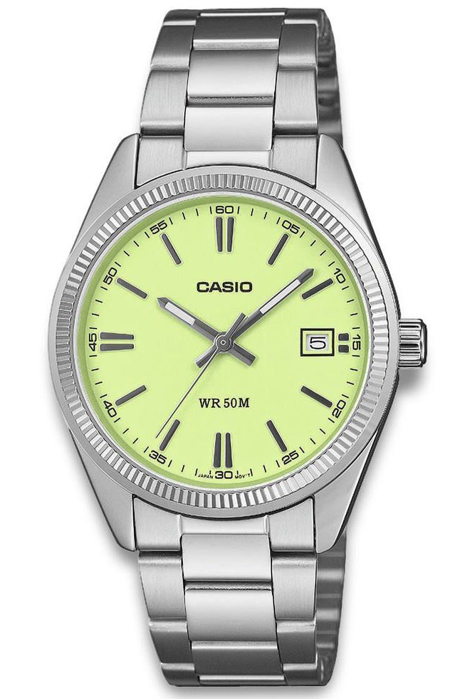 Casio Timeless 35mm UTP-1302PD-3A2VEF - Quartz - Silver - Unisex - Rostfri stål - Härdat mineralglas