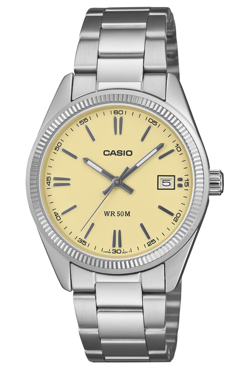 Casio Timeless 35mm Series UTP-1302PD-9AVEF - Quartz - Silver - Unisex - Rostfri stål - Härdat mineralglas