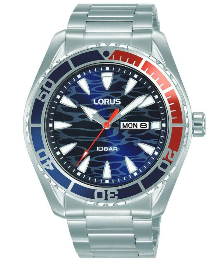 Lorus Sports Mens RH383AX9 - Quartz - Silver - Herrklocka - Rostfri stål - Härdat mineralglas
