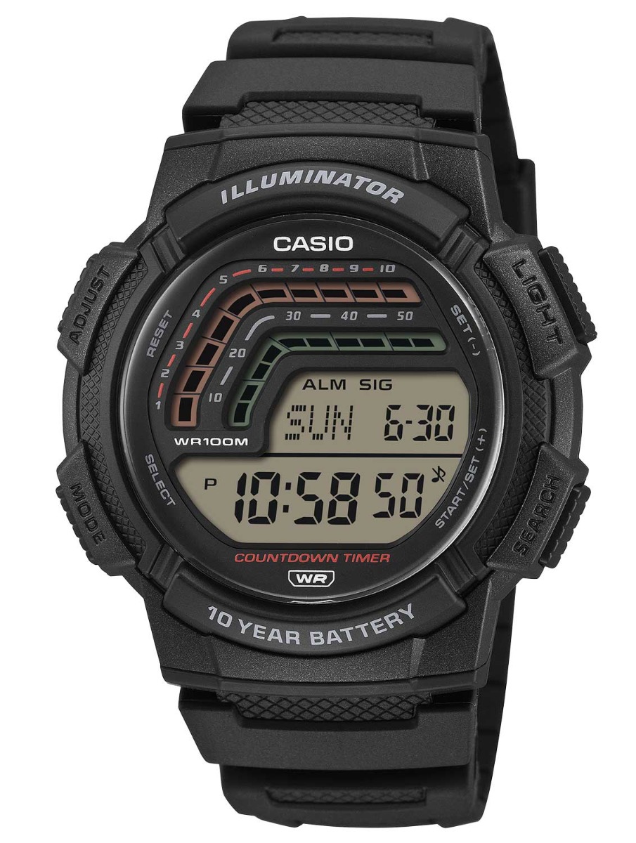 Casio Classic WS-1800-1AVEF - Digitalt - Svart - Herrklocka - Harts - Resin