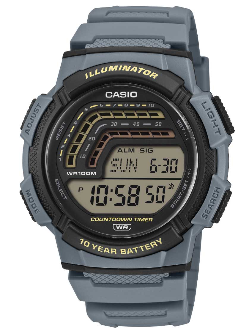Casio Classic WS-1800-2AVEF - Digitalt - Grå - Herrklocka - Harts - Resin